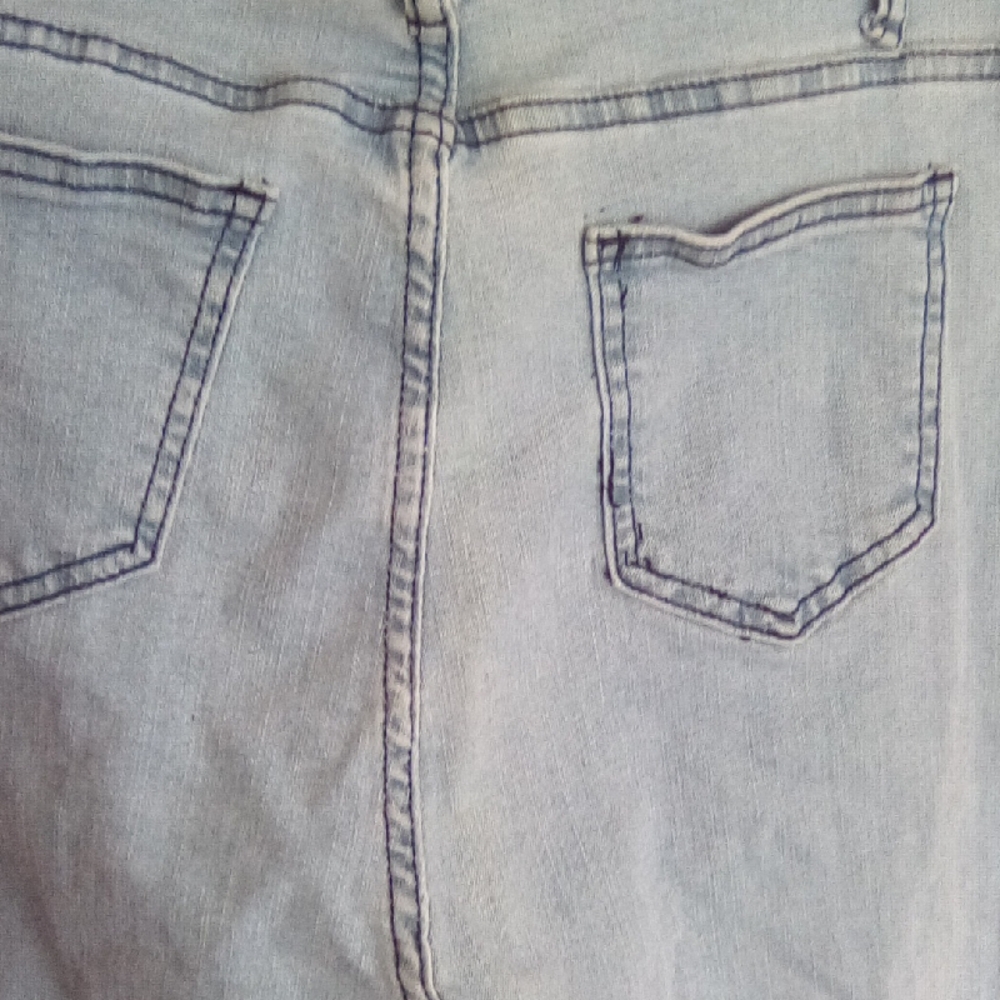 Sky Blue Women's Flare Jeans - Picture 3 of 4